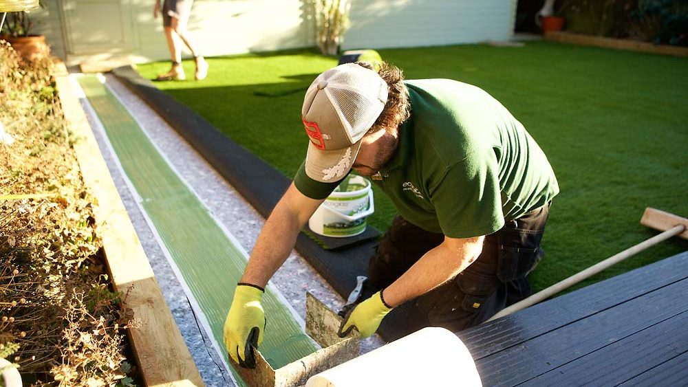 Fake Lawn Installation | The Sussex Artificial Grass Company
