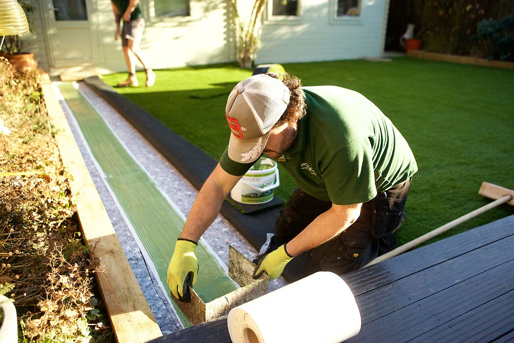 Fake Lawn Installation | The Sussex Artificial Grass Company